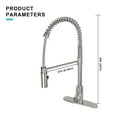 thumbnail image 3 of JASSFERRY 30 inch Undermount Kitchen Sink Faucet Comb 18 Gauge Stainless Steel, 3 of 5