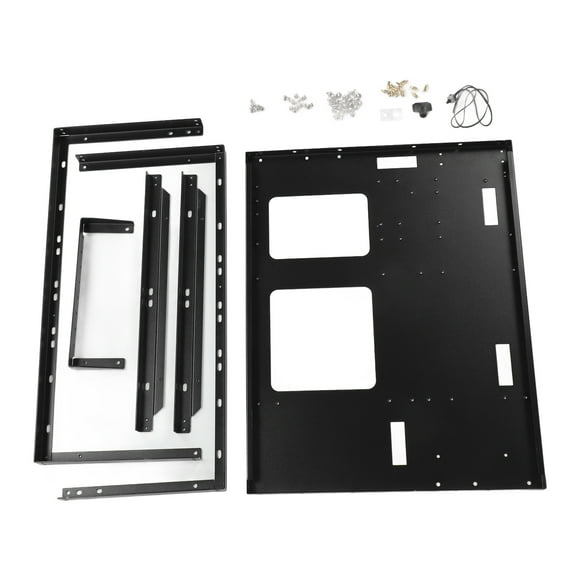 Gaming PC Case Open Frame, Multifunction ATX Open Chassis Case Rack Stackable Powerful Cooling DIY Assembled for EATX