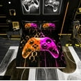 thumbnail image 2 of Erosebridal Gradient Orange Pink Gampad Bed Sheets Queen, Gamer Game Bedding Sets Queen Size for Teens Bedroom Decor 4 Pieces, 2 of 7