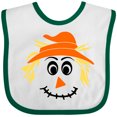thumbnail image 3 of Inktastic Halloween Scarecrow Male Face Boys or Girls Baby Bib, 3 of 4