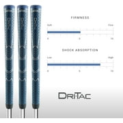 Winn Dri-Tac Oversize Golf Grip Set of 6 – Non-Slip, Cushioned, All-Weather, Maximum Shock Absorption