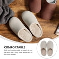 thumbnail image 5 of unbranded 1Par Pantuflas Cálidas Unisex Beige Con Material Antideslizante Para Casa, 5 of 5
