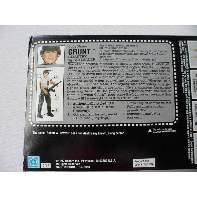 G.I. Joe Basic Training Grunt 12