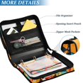 thumbnail image 3 of FORMRS Zipper Binder with Shoulder Strap 2-inch Ring 500 Sheet Capacity File Bag, Colorful Cocktails, 3 of 5