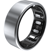 QALO QRNT Slim Smart Ring, Size 10, Sleep/Heart Rate/Movement Tracker, Matte Silver, Unisex