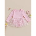 thumbnail image 2 of Bagilaanoe Newborn Baby Girl Rompers Dress 3D Butterfly Long Sleeve Bodysuit 6M 12M 18M 24M Infant Tulle A-line Princess Dresses, 2 of 8