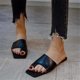 thumbnail image 5 of Verano Mujer Moda Color sólido Zapatillas Sandalias planas Playa Zapatos al aire libre Wmkox8yii  hj789, 5 of 9