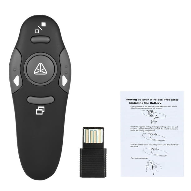 Télécommande PowerPoint Sans Fil 2.4GHz Avec Pointeur Laser Rouge - Pour Présentations