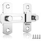 thumbnail image 1 of Door Latch, Stainless Steel Sliding Door Latch, Door Latch, Interior Door Lock, With 4 Screws, Suitable for Door, Window, Garden, Bathroom, 1 of 4
