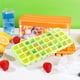 thumbnail image 5 of Bandejas para cubitos de hielo de silicona de fácil liberación, flexibles, sin BPA, con tapa y recipiente para preparar té, café y más, de 36 cubitos, 5 of 8