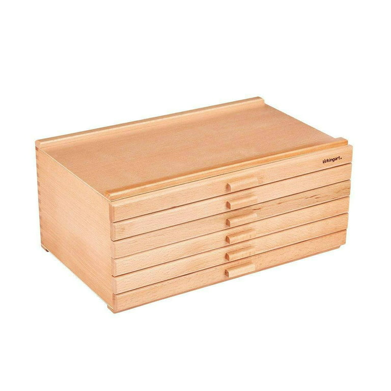 Kingart Studio Wooden Artist Storage Box, 6-Drawer, Designed Storage for  Art Materials