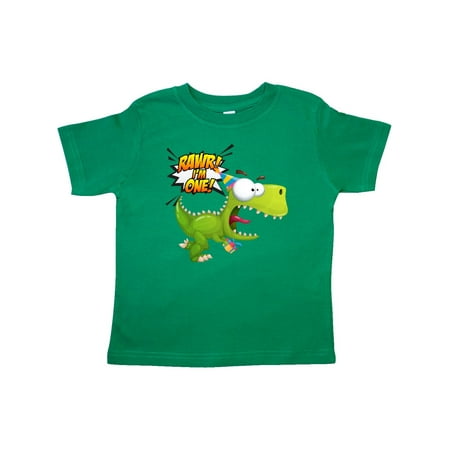 

Inktastic 1st Birthday Rawr Dinosaur Gift Toddler Boy or Toddler Girl T-Shirt