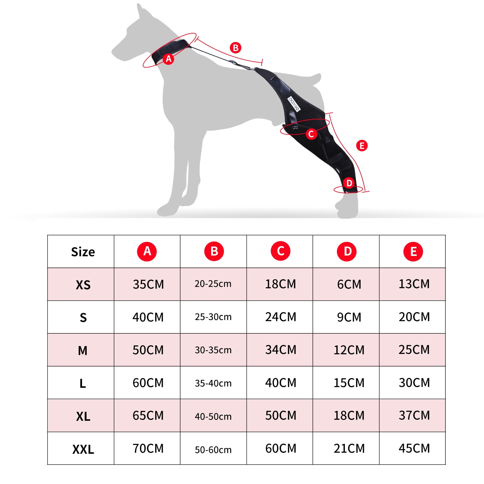 DGXINJUN Dog Knee Leg Brace Knee Cap Dislocation Arthritis Full Wrap Easy Adjustable
