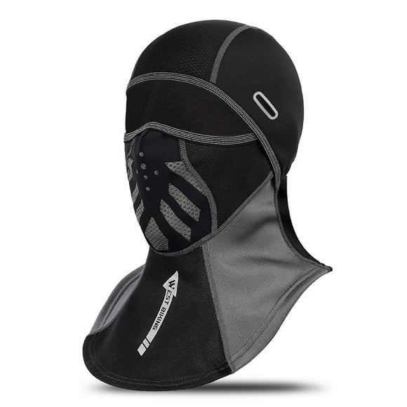 Tignapoo Reflective Winter Cycling Mask with Glasses Hole - Warm, Windproof Fleece Balaclava for Outdoor Sports - Comfortable Neck Protection and Breathable Design for Unisex Use