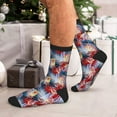 thumbnail image 7 of Disketp Hawaiian Style Unisex Mid-Calf Socks Lightweight Breathable Ventilation Ankle Socks, 7 of 7