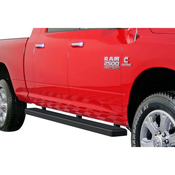 2010-2019 Dodge RAM 2500/3500 Mega Cab Black Finish 5 Inch Door to Door Side Bar Side Step Running Board