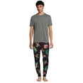 thumbnail image 5 of Rick & Morty Men's Graphic Print Sleep Joggers, 5 of 5