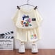 thumbnail image 4 of Conjunto de camiseta de Disney para niños y niñas, ropa de 2 piezas, pantalones cortos de dibujos animados, Camiseta deportiva, chándal de verano, 4 of 5
