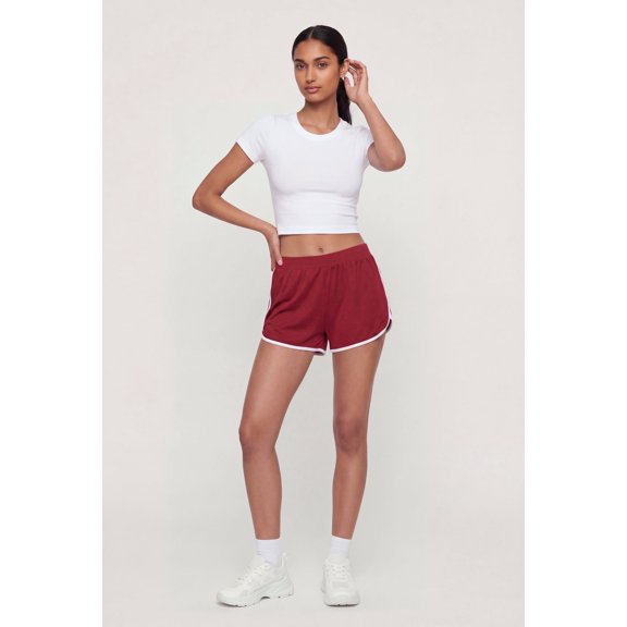 Women's Contrast Trim Dolphin Shorts