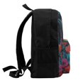 thumbnail image 5 of Zufioo Colorful Flower Goat Pattern Adult Backpack,Wear-resistant and Breathable Multi-pocket Backpack, Suitable for Travel, Business and Outdoor Activities, 5 of 9