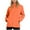 Orange, variant on Wensltd Women Sports Jacket Outdoor Windproof Zipper Hooded Jacket for Cycling Hiking
