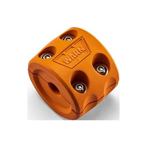 Warn Winch Cable Stop 108790 Up To 1/2 Inch Cable Diameter; Split Design; Orange; Rubber