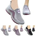 thumbnail image 4 of NOKIO Women's Walking Shoes Lightweight Breathable Flying Woven Mesh Upper Casual Jogging Shoes Ladies Tennis Shoes Workout Footwear Fashion Summer Women Sports Shoes, 4 of 6