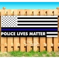 thumbnail image 1 of Police Lives Matter 13 oz Vinyl Banner With Metal Grommets, 1 of 4