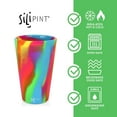 thumbnail image 2 of Silipint: Silicone Pint Glasses: 4 Pack Hippie Hops - 16oz Unbreakable Cups, Flexible, Hot/Cold, Non-Slip Easy Grip, 2 of 7