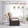 thumbnail image 3 of ATR ART to REAL Outdoor Durable Resin Wicker Recliner Chair with Cushion,Khaki, 3 of 11