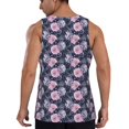 thumbnail image 3 of Gaeub Flowers Men's Athletic Tank Top, Workout Sleeveless Shirts, Running Tank Tops for Gym, Running, Training - Medium, 3 of 9