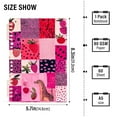 thumbnail image 3 of Ckdifva Cubes Pink Straberries A5 Ring Binder Notebook Journey Note Diary College Ruled Study 60 Pages, 3 of 8