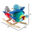 thumbnail image 2 of Rocking Plane Toy- Kids Plush Stuffed Ride On Wooden Rockers with Sounds and Handles-Make Believe Play- Fun for Boys, Girls, Toddlers by Happy Trails, 2 of 8