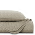 thumbnail image 2 of Southshore Fine Linens Oversized Quilt Bedding Set lightweight, bedspread 3-Piece, two matching shams, Taupe, King / California King, 2 of 6