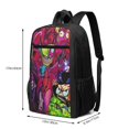 thumbnail image 3 of Invader Zim Cartoon Backpack Shoulders Daypack Student School Bag Satchel Bookbag Outdoor Casual Laptop Rucksack Knapsack 17 inch, 3 of 6