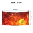 thumbnail image 2 of Uemuo Tennis Ball In Fire Print Beach Towel for Women, Silver Fox Velvet Beach Towel, Quick-Dry Beach Towel,Pool Bath Beach Beach Towel Adult Blanket 27.5x55in, 2 of 6