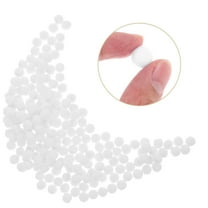 LEORX 200Pcs White Artificial Pom Pom Balls for DIY Clothing and Hat Decorations