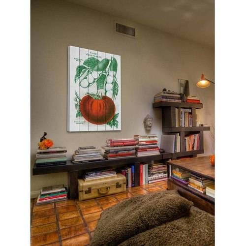 Marmont Hill "Seed Art 2-2" Painting Print on White Wood