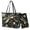 Black-Dragonfly Floral, variant on Dragonfly Printed Handbag and Wallet Set Womens Purse and Wallet Set Sunflower Printed Hobo Bag Satchels Top Handle Tote Bag with Matching Clutch Purse, 2 Pack