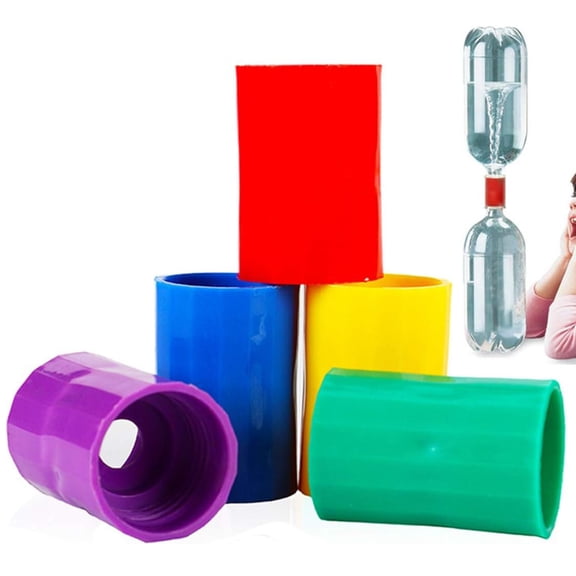 5pcs Tornado Bottle Connectors Cyclone, Plastic Tornado Connector Vortex Bottle Connectors for Students Scientific Experiment Test