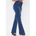 thumbnail image 2 of YMI Junior's Classic High Rise Flare Bell Bottom Jeans - Tall Long Inseam 34'', 2 of 5