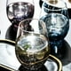 thumbnail image 5 of Copas de vino sin tallo con borde dorado, diseño único soplado a mano, el cristal realza los aromas y es apto para lavavajillas, para agua caliente, leche, vino blanco y más, 5 of 6