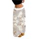 thumbnail image 3 of Pantalones harem informales elásticos de pierna ancha con cintura y estampado de camuflaje de hoja de arce for mujer, 3 of 5