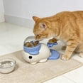 thumbnail image 6 of FEOLGEHLY Pet Treat Dispenser Interactive Food Dispenser Dog Puzzle Feeder Cat Treat Toy Slow Feeder Toy Clownfish Shape Plastic Educational Disassemble Clean (Blue), 6 of 7