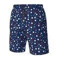 thumbnail image 4 of Susaid Colorful Stars Print Men's Swim Trunks Hawaiian Bathing Mesh Lining Suit Swimsuits Beach Shorts with Pockets-3X-Large, 4 of 6
