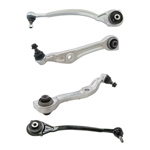TRQ 4 Piece Front Lower Forward & Rearward Control Arm Kit for MB W216 W221 AWD PSA66959