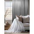 thumbnail image 4 of Sheer Curtains 63 Inch Length, Grey Ombre Semi Sheer Curtains Light Filtering Window Treatment, Contemporary Gradient Abstract Art Privacy Voile Drapes for Living Room Bedroom 52x63 Inch, 4 of 7