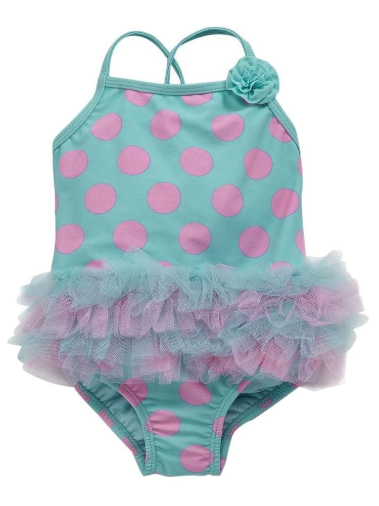 ROXY BABY INFANT GIRL/'S 2 PC SWIMSUIT FLORAL BLUE PRINT BIKINI SET 6-12M