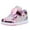 Pink Multi, variant on NEWMALL Toddler Glitter Shoes Girls Flashing Cute Bowknot Sneakers (7 Toddler,Gold)