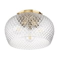 thumbnail image 4 of Golden Lighting Adeline 3-light Flush Mount in Matte Black, 4 of 7